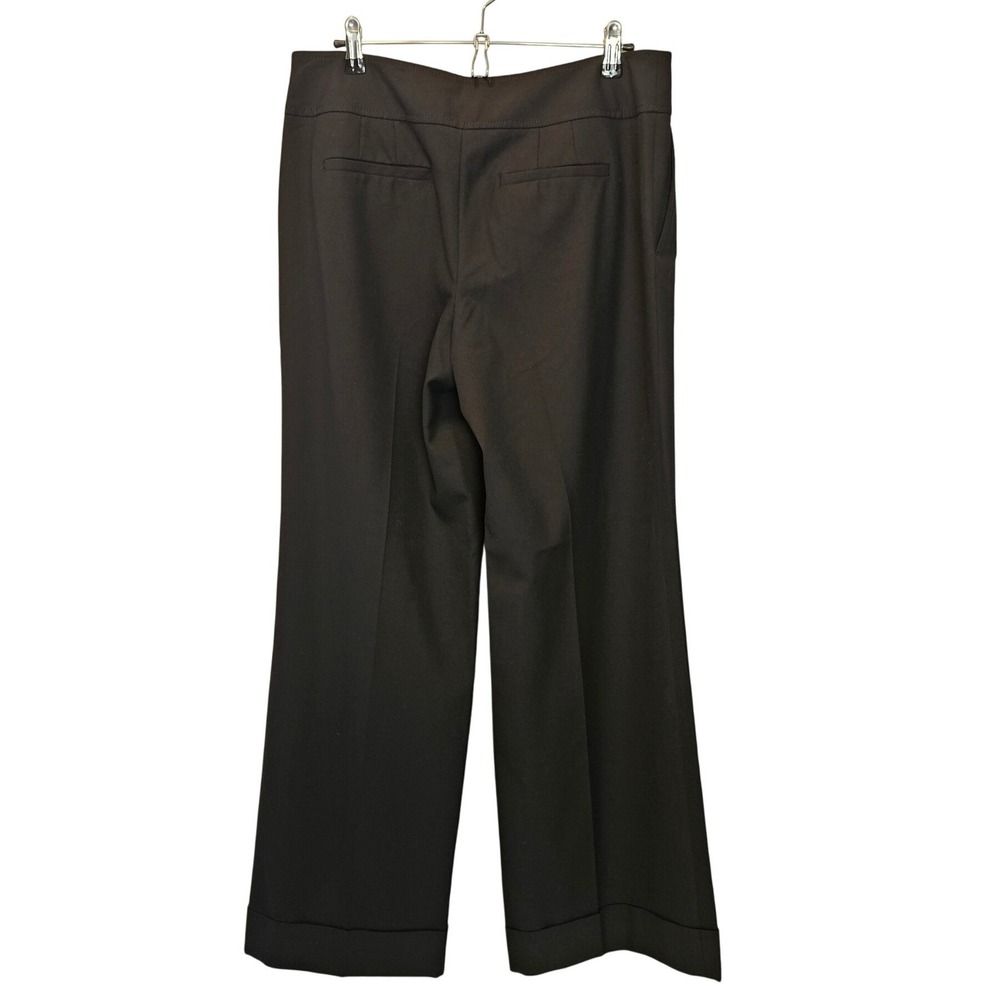 Ann Taylor Margo Wide Leg Pants Black Minimalist Quiet Luxury‎ Office Size 10 - Picture 7 of 12